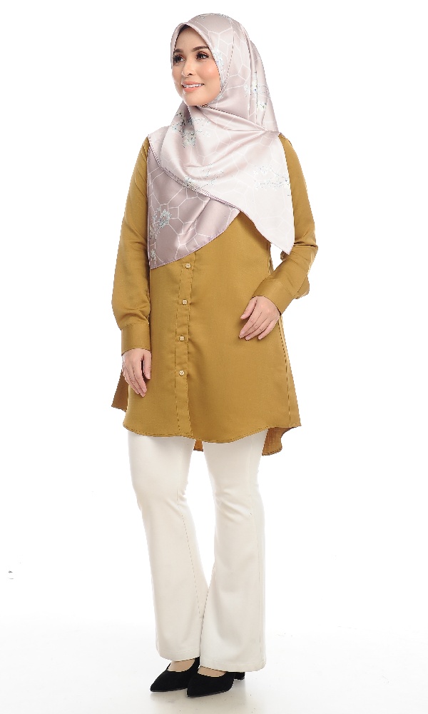 Shira28 Kemeja Wanita Hijau Lumut Haleema Apparel Shira28 Kemeja Wanita Hijau Lumut Haleema Apparel