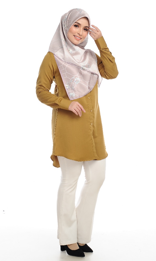 Shira28 Kemeja Wanita Hijau Lumut Haleema Apparel Shira28 Kemeja Wanita Hijau Lumut Haleema Apparel