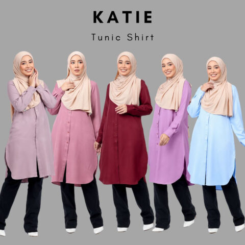 Haleema Katie Tunic Shirt Muslimah S-2XL